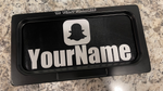SnapChat YOURNAME blackout plate